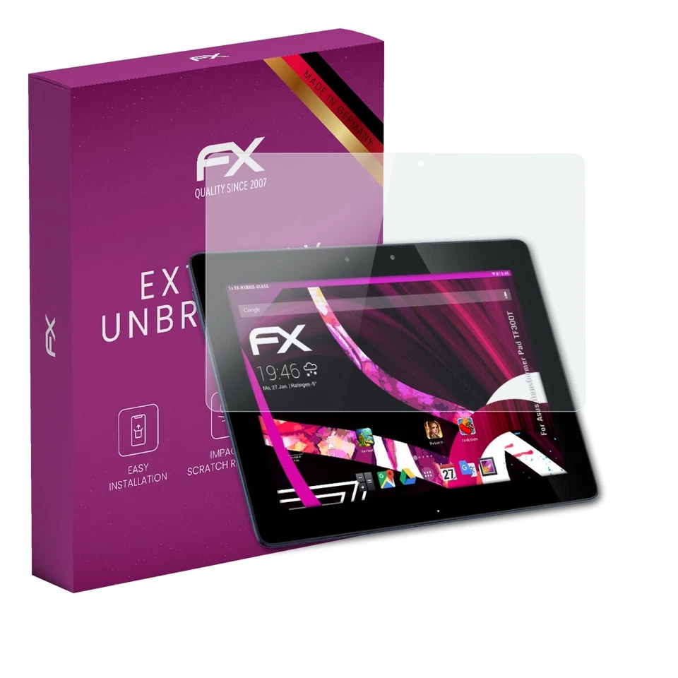 atFoliX Glass Protector for Asus Transformer Pad TF300T 9H Hybrid-Glass - Image 1 of 4