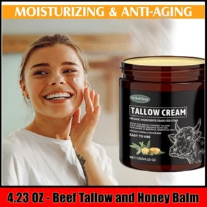 120g Whipped Beef Tallow and Honey Balm Moisturizing Beef Tallow Face Cream - Picture 1 of 10