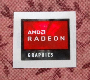 AMD Radeon Grafikaufkleber 16,5 x 19,5 mm 2020 Version Etui Abzeichen - Bild 1 von 1