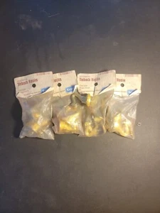 Kenny Brass Finish Tie Back Hooks Lot 4 plus 1 Loose Hook - Picture 1 of 6