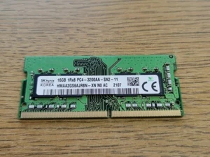 16GB 1Rx8 DDR4 PC4-3200AA PC4-25600 Laptop Ram Sk Hynix HMAA2GS6AJR8N-XN Memory - Afbeelding 1 van 1