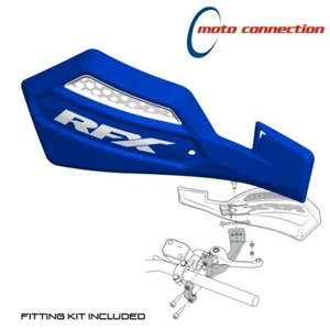 RFX MOTOCROSS HAND GUARDS BLUE / WHITE for YAMAHA YZ80 YZ85 - Picture 1 of 3