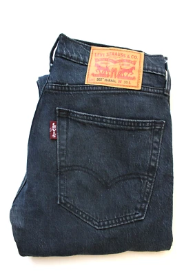 Levi's 502 Hi-ball men's tapered jeans W30 L29 dark blue stretch LEVH089 - Image 1 of 4