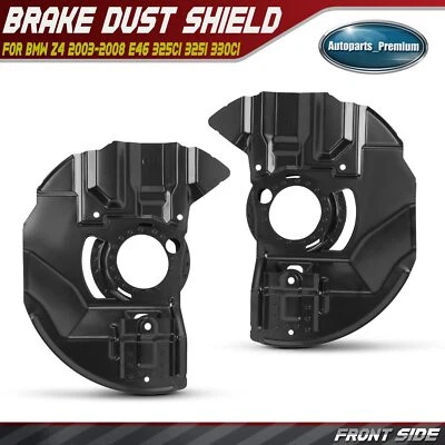 2x Front Brake Dust Shield for BMW Z4 2003-2008 E46 325Ci 325i 330Ci 330i 01-06 Foto 1 de 4