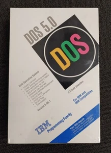 DOS 5.0 For IBM Version 5.00.1 Full DOS Upgrade Sealed in Plastic - Picture 1 of 2