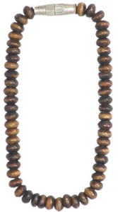 Brazalete con cuentas neumático hueso de búfalo 8" largo línea única - Imagen 1 de 7