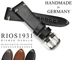 22mm /18 Shell Cordovan RIOS1931 Germany robust Vintage Retro Look BAND Uhrband - Bild 1 von 7