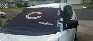 Chicago Bears/NFL frost guard outdoor windshield and side mirror cover, - Picture 1 of 8