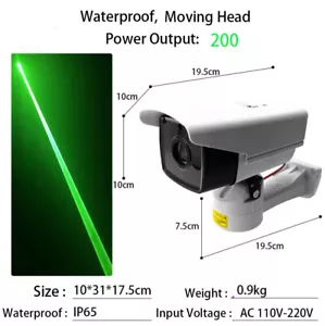 Waterproof Moving Head Green Laser Pointer Highway Landmark Warning Signal Light - Picture 1 of 7