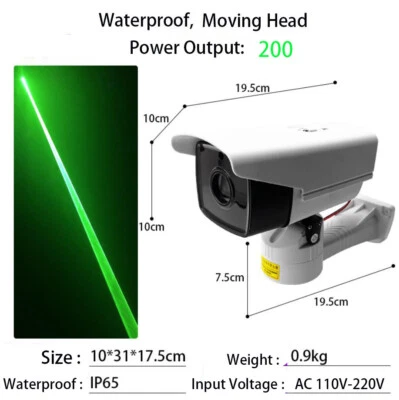 Waterproof Moving Head Green Laser Pointer Highway Landmark Warning Signal Light - Image 1 of 4