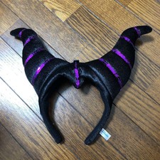 Tokyo Disney Resort Maleficent Headband 2017 Halloween villain purple sequins