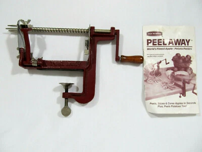 Back to Basics PEEL AWAY Apple Peeler, Corer, Slicer Model A501 Clamp-on - Image 1 of 4