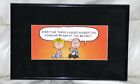PEANUTS LINUS SALLY FRAMED VINTAGE COMIC STRIP CARD CHARLES SCHULZ ACCOUNTING