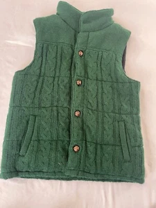 Rage Blue Herren Jacke Weste Fleecefutter grün Zopfmuster Opa - Bild 1 von 8