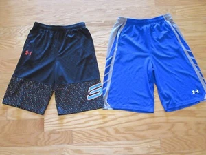 Under Armour Boys Basketball Shorts XL ~~2 PAIRS~~ - Picture 1 of 4