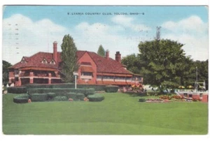 Sylvania Country Club, Toledo, Ohio 1942 Leinen Postkarte Krieg Spruch Stempel #650 - Bild 1 von 2