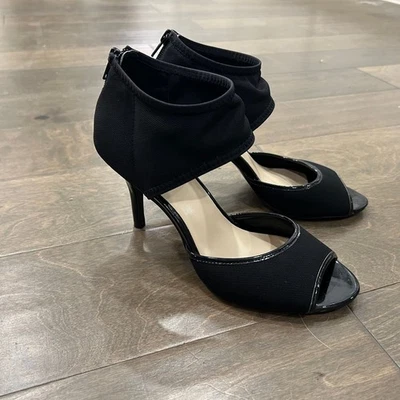 Nine West Garofalo Peep Toe Hooded Heel Pump 7.5 - Image 1 of 4