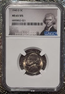 1940 D 5c  NGC MS 65 5FS - Picture 1 of 4