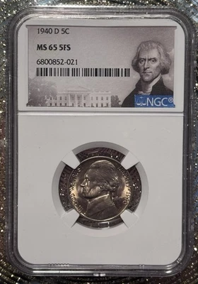 1940 D 5c  NGC MS 65 5FS - Image 1 of 4