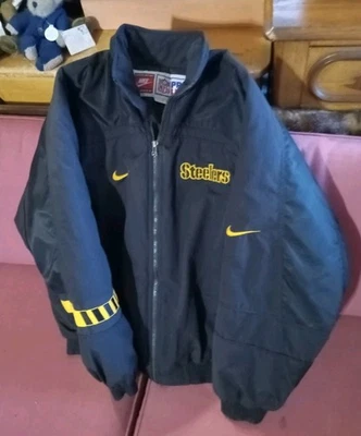 Chaqueta Abrigo Nike NFL Pro Line Para Hombres Talla Grande Pittsburgh Steelers  Foto 1 de 4