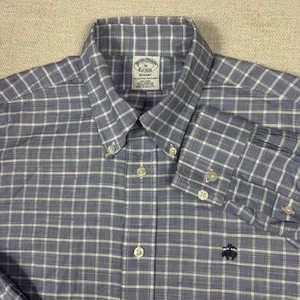 Brooks Brothers Regent Abotonado EE. UU. Supima Algodón Logo Para Hombre Mediano - Imagen 1 de 12