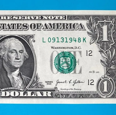 September 13, 1948 (L 09131948 K) BIRTHDAY Note $1 One Dollar Bill *UNC* - Image 1 of 4
