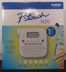 Brother P-Touch PT-N20 Desktop Label Maker N20 1/2" 12MM BTAG TAPE PORTABLE - Picture 1 of 5