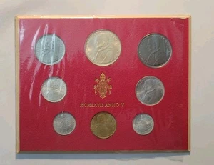 Official Vatican 1968 Annual Coin Set of Pope Paul VI In Mint Packaging - Picture 1 of 4