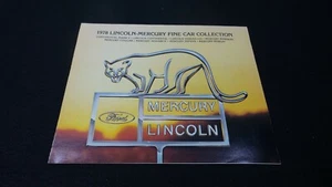 Vintage 1978 LINCOLN MERCURY Full Line Sales Brochure - Picture 1 of 4