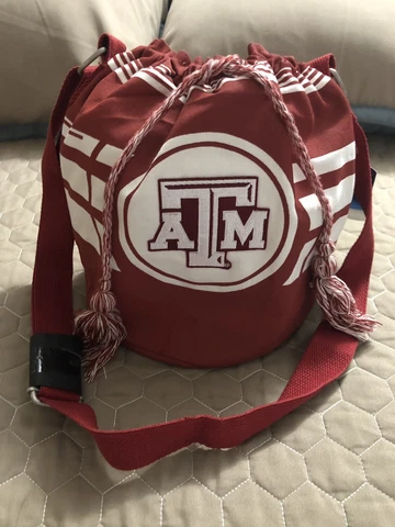 Texas A&M Aggies Little Earth Products Purse Bag Nwt Bucket Purse Cover