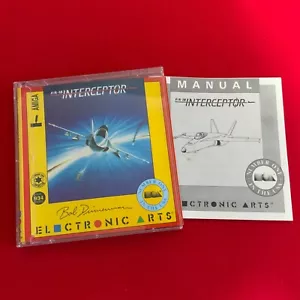 Juego Interceptor Amiga F/A-18 1988 vintage SOLO CAJA Y MANUAL - Imagen 1 de 4