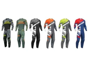 Thor MX Sector Digi Camo / Checker Youth Jersey & Pant Combo Set ATV Riding Gear - Picture 1 of 45