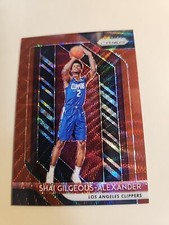 2018-19 Prizm Shai Gilgeous-Alexander RC Ruby Red Wave #184 Rookie