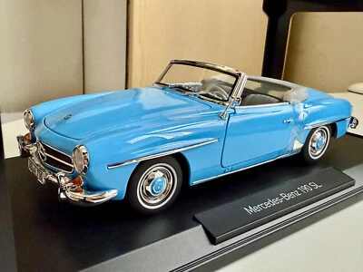 NOREV 183400 MERCEDES BENZ 190SL 1957 AZZURRO 1/18 - Immagine 1 di 4