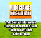 MINOR CHANGES Yard Sign Corrugated Plastic Bandit Lawn Decorations USA