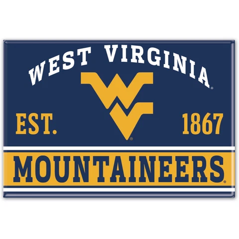 WinCraft West Virginia Mountaineers 2.5'' x 3.5'' Fridge Magnet Cover