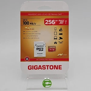 New Gigastone microSDXC 256GB Memory Card UHS-I U3 A2 V30 - Photo 1 sur 5
