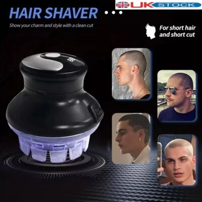 360° Men Electric Shaver Portable Hair Clippers Bald Head Beard Shaving Machine