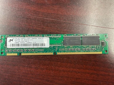 MICRON 128MB SDRAM PC133 CL3 16X16 4CHIPS 168PIN DIMM NON-ECC MT4LSDT1664AG-13 - Image 1 of 3