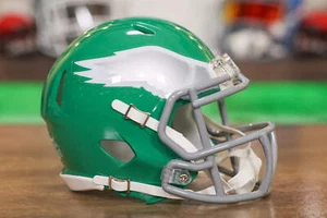 Philadelphia Eagles Riddell Speed Mini Helmet - Kelly Green Alternate - Picture 1 of 5