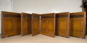 32 Feet of Antique French Art Deco Solid Wood Boiserie/Paneling/Wainscoting