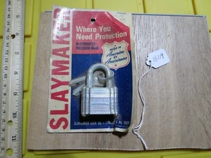 Candado vintage a prueba de óxido Slaymaker hecho Lancaster PA (lote #18214) - Imagen 1 de 4
