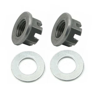 2X Rear Axle Hub Castle Nuts For Yamaha Raptor 660 350 Banshee 350 Blaster 200 - Picture 1 of 7