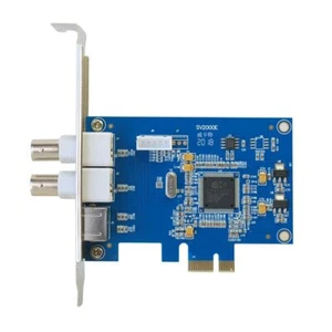 Pcie Video card Capture card 2 ports svhs Pci-e Acquisition Surveillance Directx - Picture 1 of 5