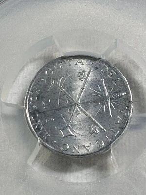 1967 Vatican City Paul VI 1 Lira Graded MS 66 by PCGS Low Mintage - Image 1 of 4