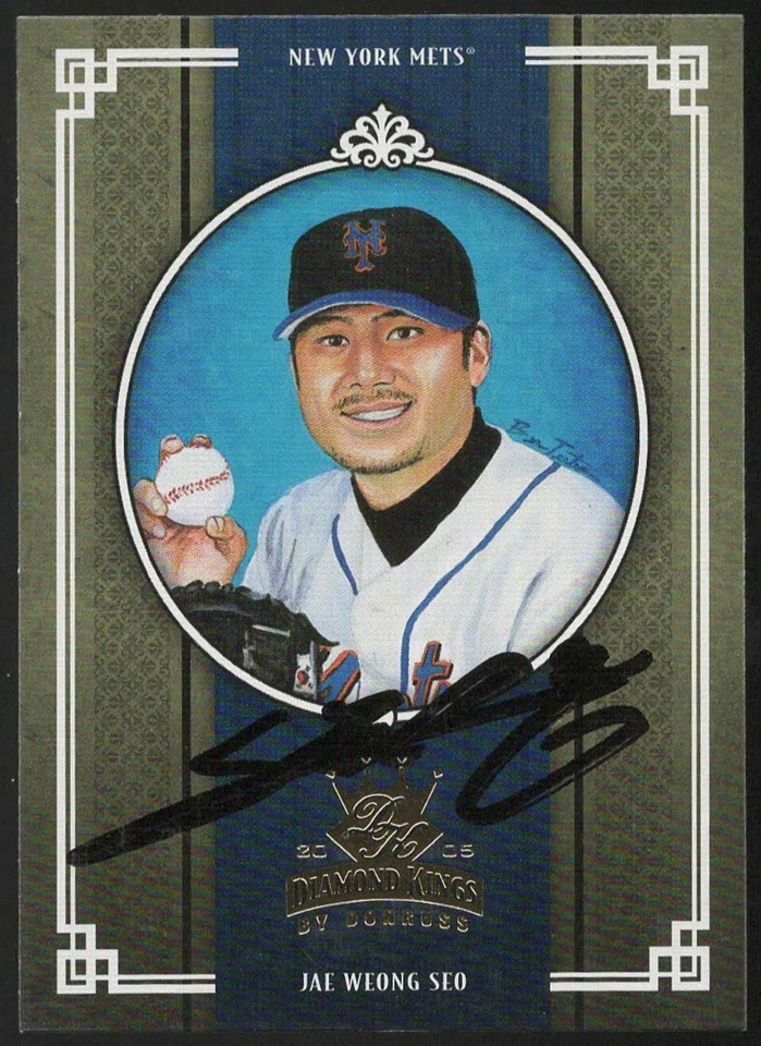 2005 Donruss Diamond Kings #142 JAE WEONG SEO On-Card Autograph IP Auto Card - Image 1 of 1