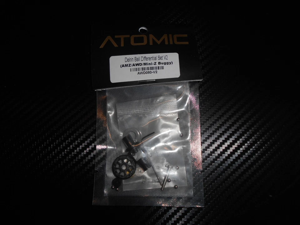 Atomic 1/28 scale RC Car Part No  AWD-080-V2  AMZ/AWD Delrin Ball diff   Mini Z - Image 1 of 1