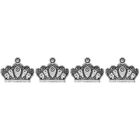 4 Pack Crown Craft Supply Decorative Stickers for Party Blackets