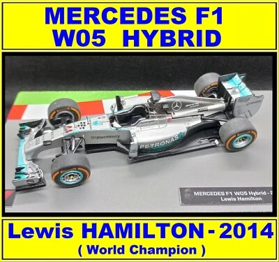 F1 2014 - MERCEDES F1 W05 Hybrid : HAMILTON - WORLD CHAMPION 1/43 - NEXT LEVEL - Immagine 1 di 4