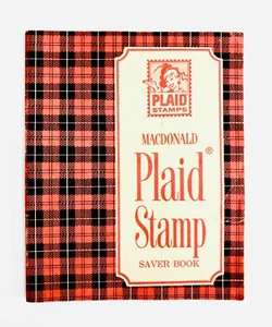 Libro ahorrador de estampillas a cuadros MacDonald de colección lleno completo con estampillas adjuntas - Imagen 1 de 9